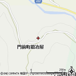 石川県輪島市門前町鍛冶屋周辺の地図