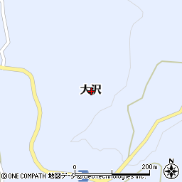 新潟県柏崎市大沢周辺の地図