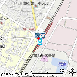 鏡石駅周辺の地図
