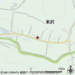 新潟県魚沼市米沢周辺の地図