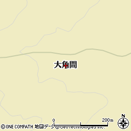 石川県鳳珠郡穴水町大角間周辺の地図
