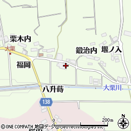 福島県須賀川市大栗福岡周辺の地図