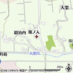 福島県須賀川市大栗堰ノ入周辺の地図