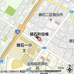 鏡石町役場　税務町民課周辺の地図