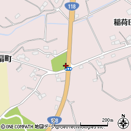 稲荷田周辺の地図