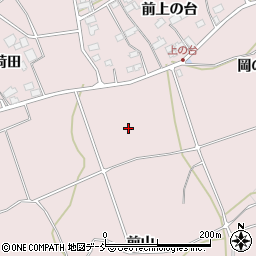 福島県須賀川市前田川前山周辺の地図