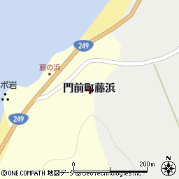 石川県輪島市門前町藤浜周辺の地図