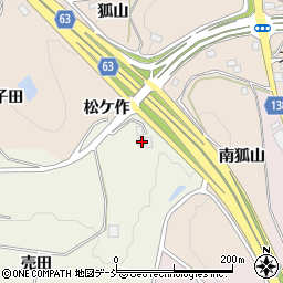 福島県須賀川市田中売田周辺の地図