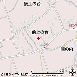 福島県須賀川市前田川（前上の台）周辺の地図