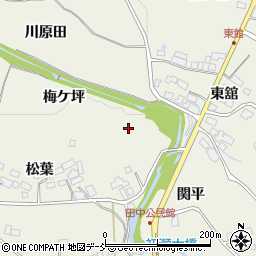 福島県須賀川市田中（梅ケ坪）周辺の地図