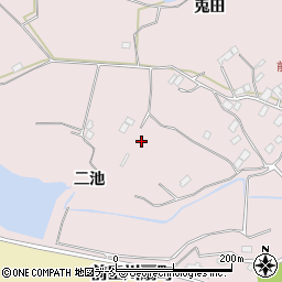 福島県須賀川市前田川二池周辺の地図