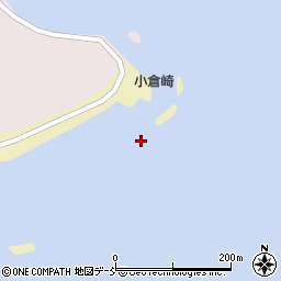 小倉崎周辺の地図