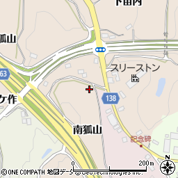 福島県須賀川市雨田（南狐山）周辺の地図