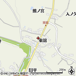 福島県須賀川市田中東舘周辺の地図