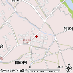 福島県須賀川市前田川岡の内周辺の地図