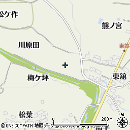 福島県須賀川市田中川原田周辺の地図