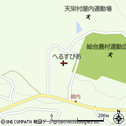 天栄村役場　トレーニングセンター周辺の地図