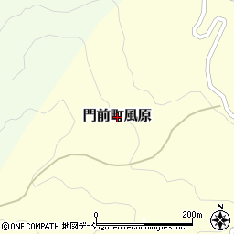 石川県輪島市門前町風原周辺の地図