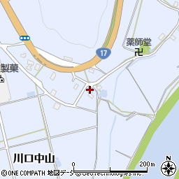 新潟県長岡市川口中山615周辺の地図