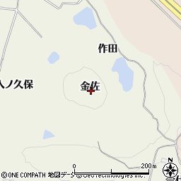 福島県須賀川市日照田金佐周辺の地図
