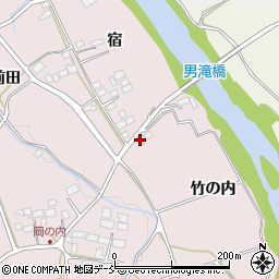福島県須賀川市前田川竹の内周辺の地図