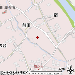 福島県須賀川市前田川前田周辺の地図