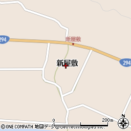 福島県天栄村（岩瀬郡）上松本（新屋敷）周辺の地図
