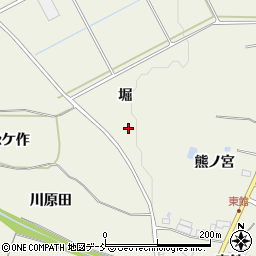 福島県須賀川市田中堀周辺の地図
