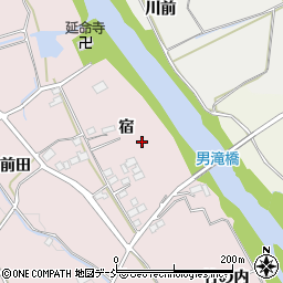 福島県須賀川市前田川宿周辺の地図