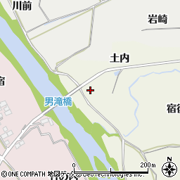 福島県須賀川市田中土内周辺の地図
