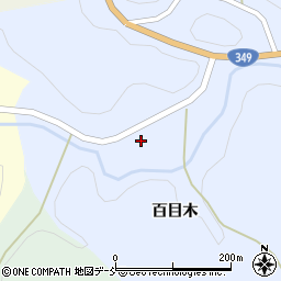 福島県田村郡小野町夏井百目木周辺の地図