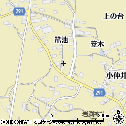 福島県須賀川市岩渕笊池34周辺の地図