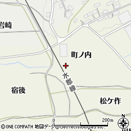 福島県須賀川市田中町ノ内周辺の地図