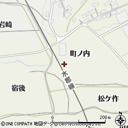 福島県須賀川市田中（町ノ内）周辺の地図