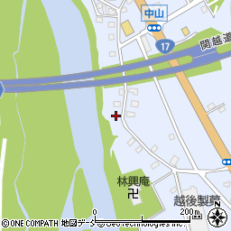 新潟県長岡市川口中山256周辺の地図