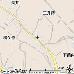 福島県須賀川市雨田三升蒔周辺の地図