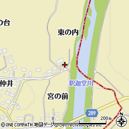 福島県須賀川市岩渕東の内周辺の地図