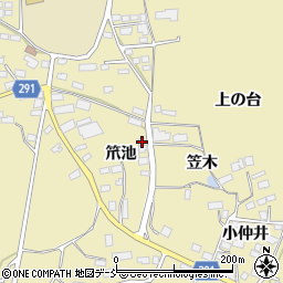 福島県須賀川市岩渕笊池23周辺の地図