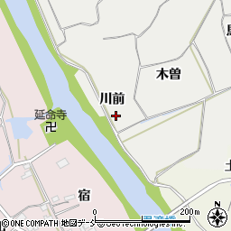 福島県須賀川市市野関川前周辺の地図