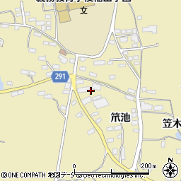 福島県須賀川市岩渕笊池周辺の地図