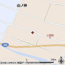 福島県天栄村（岩瀬郡）上松本（上屋敷）周辺の地図
