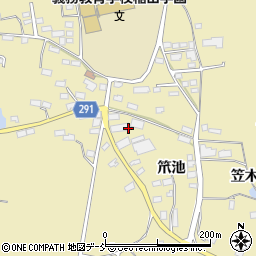 福島県須賀川市岩渕（笊池）周辺の地図