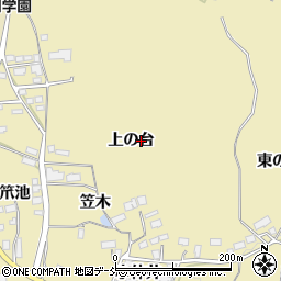 福島県須賀川市岩渕上の台周辺の地図