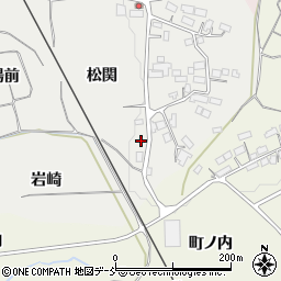 福島県須賀川市市野関松関周辺の地図