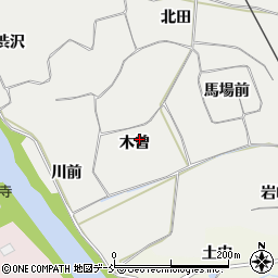 福島県須賀川市市野関（木曽）周辺の地図