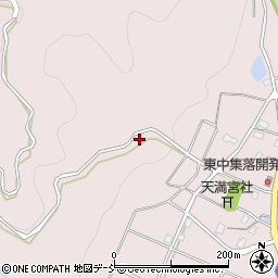 新潟県魚沼市東中周辺の地図