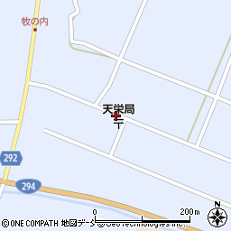 福島県岩瀬郡天栄村牧之内町下周辺の地図
