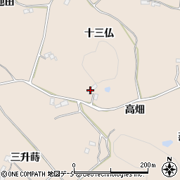 福島県須賀川市雨田高畑周辺の地図