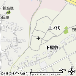 福島県須賀川市日照田上ノ代周辺の地図