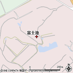 福島県須賀川市前田川富士池周辺の地図